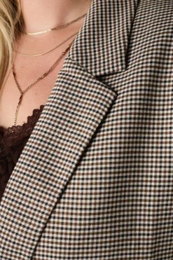 Blazer à carreaux