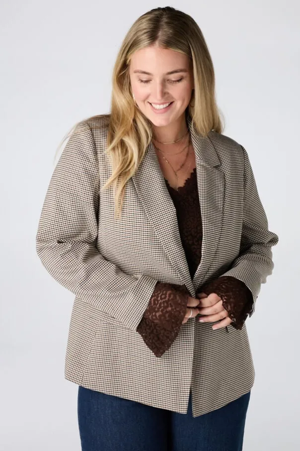 Blazer à carreaux