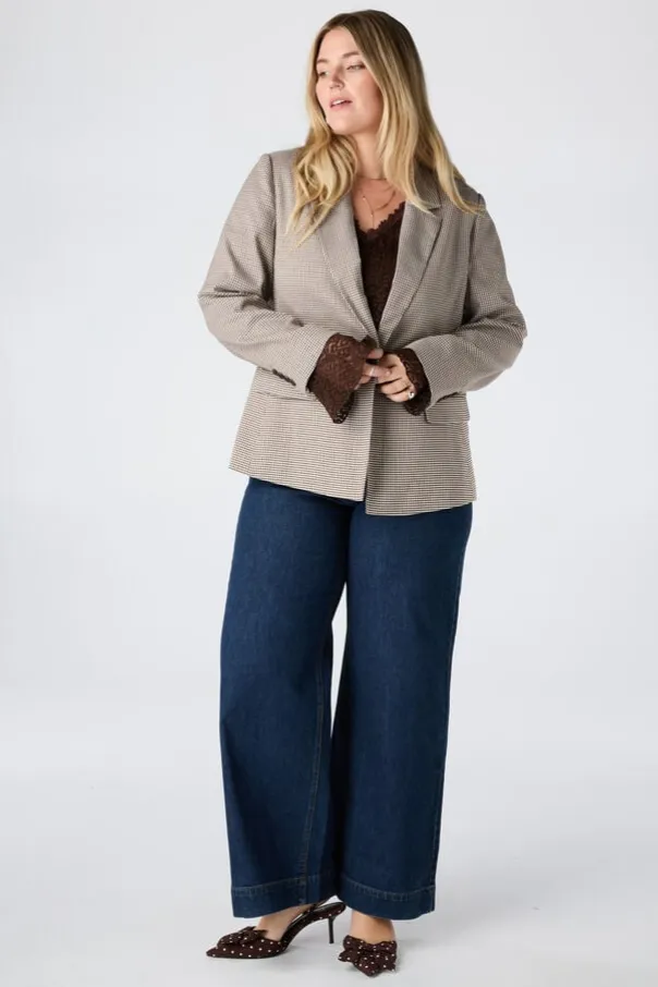 Blazer à carreaux