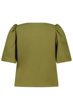 Blazer courte à manches bouffantes