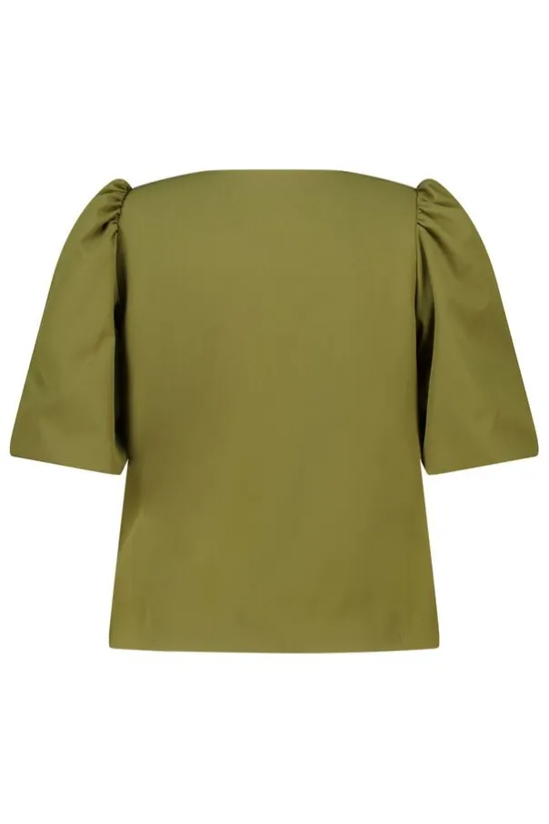 Blazer courte à manches bouffantes