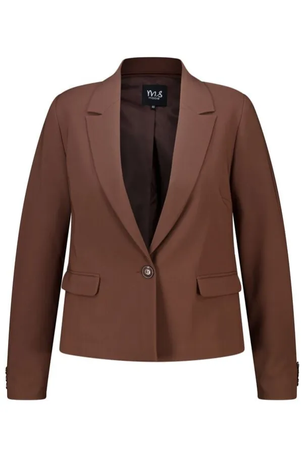 Blazer courte à manches plissées