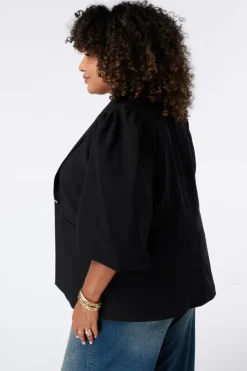 Blazer à manches bouffantes