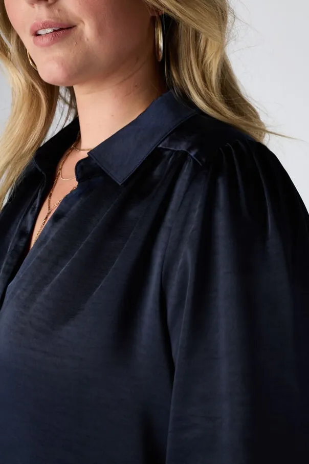 Blouse aspect satin