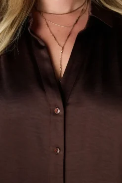 Blouse aspect satin