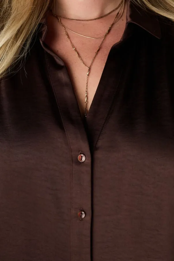 Blouse aspect satin
