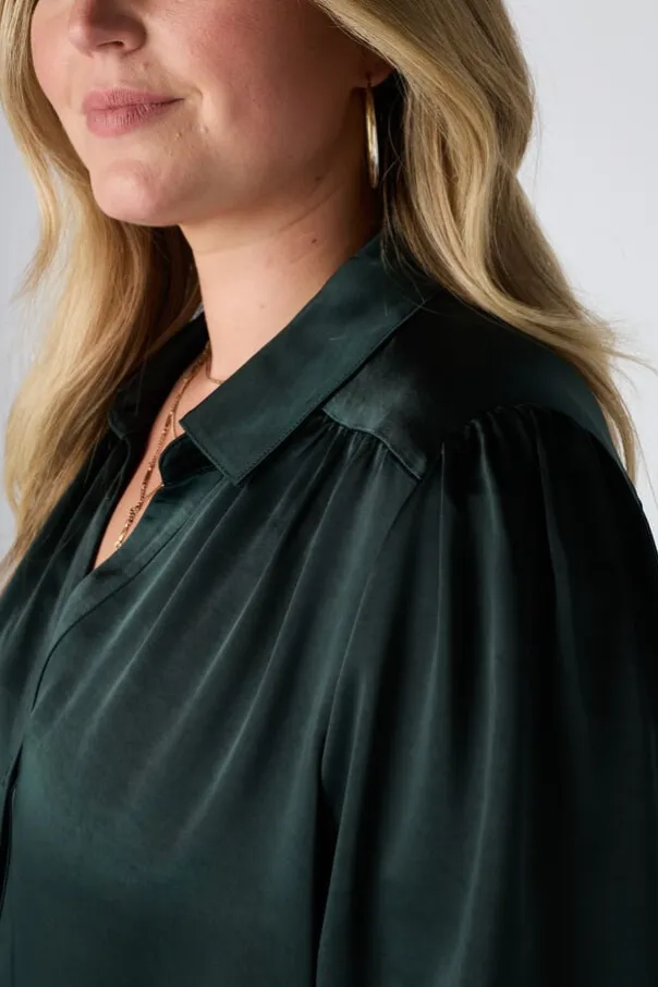 Blouse aspect satin
