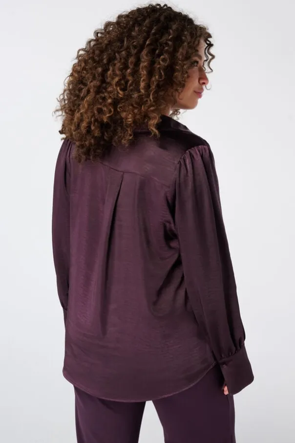 Blouse aspect satin