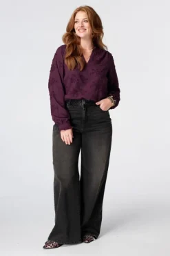 Blouse avec broderies