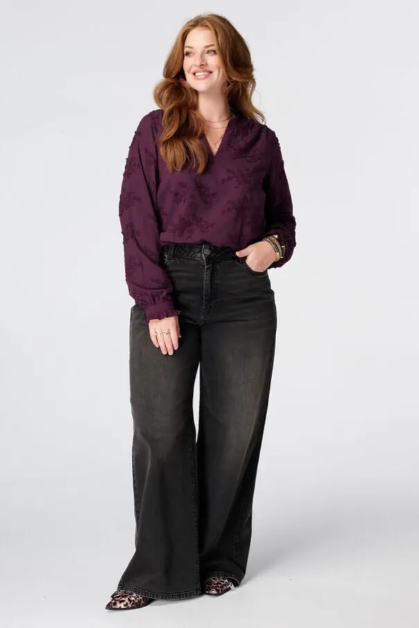 Blouse avec broderies