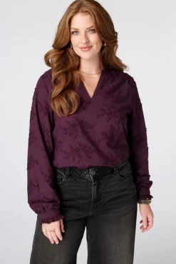 Blouse avec broderies