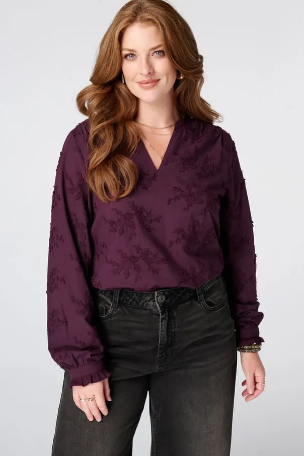 Blouse avec broderies