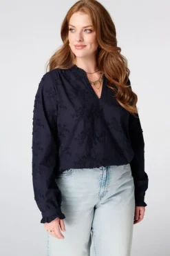 Blouse avec broderies