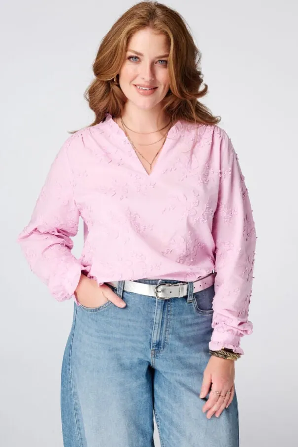 Blouse avec broderies