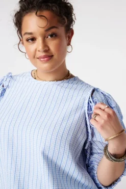 Blouse avec manches bouffantes