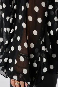 Blouse avec volants