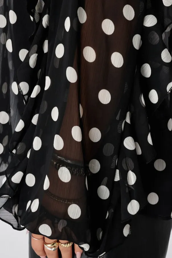 Blouse avec volants