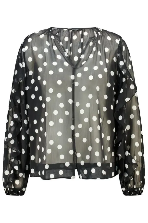 Blouse avec volants