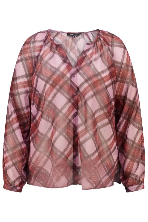 Blouse à carreaux