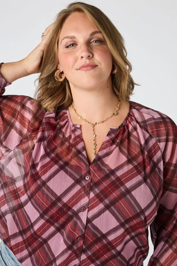Blouse à carreaux