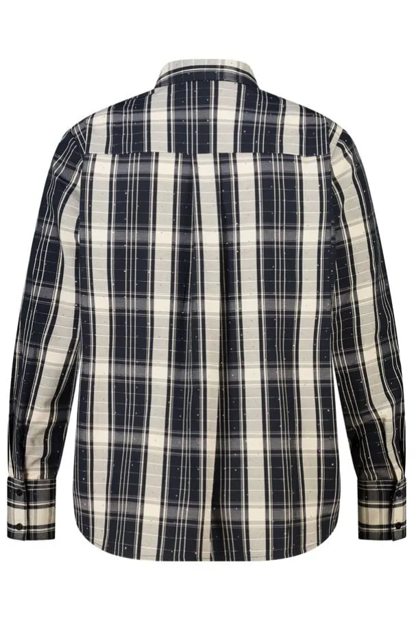 Blouse à carreaux avec strass