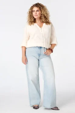 Blouse à col en V