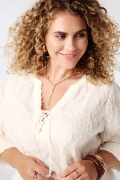Blouse à col en V