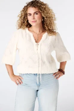 Blouse à col en V
