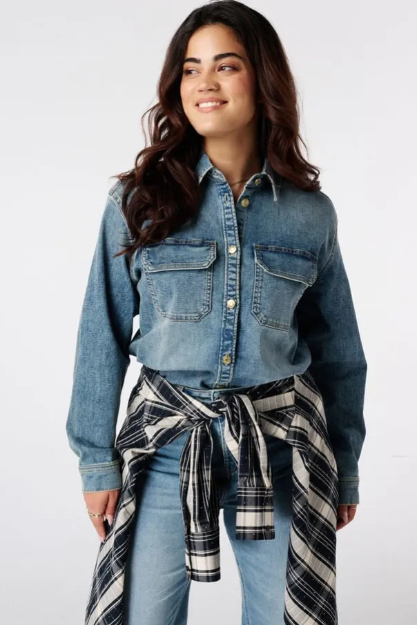 Blouse en denim