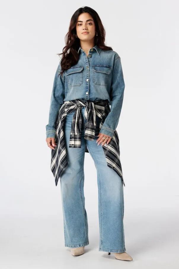 Blouse en denim