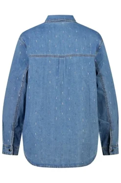 Blouse en denim avec strass