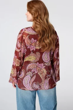 Blouse à imprimé cachemire