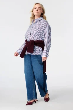 Blouse longue rayée