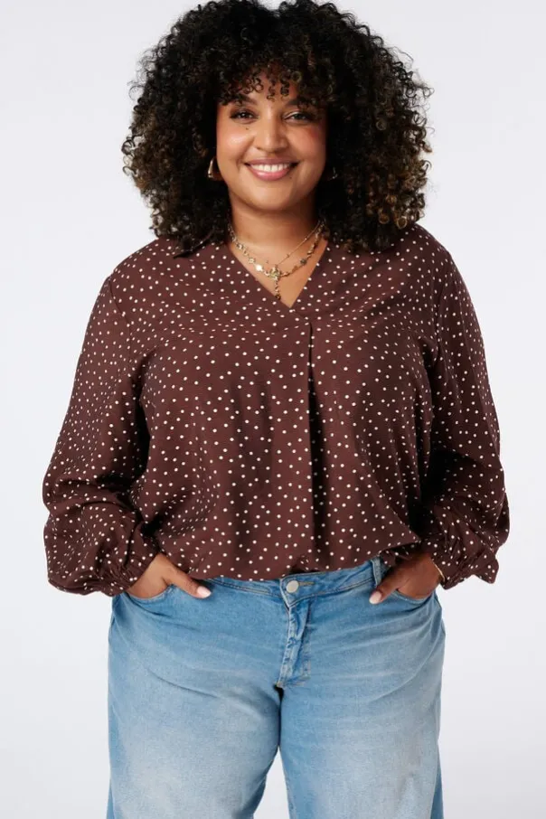 Blouse à pois