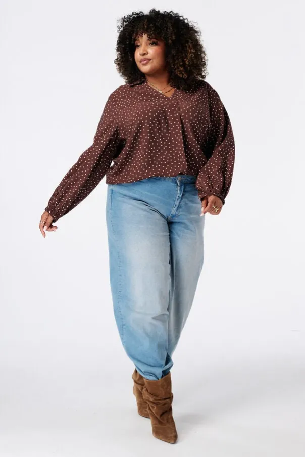Blouse à pois