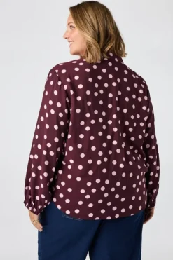 Blouse à pois
