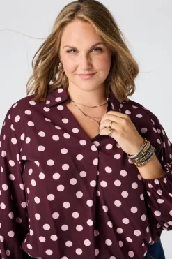 Blouse à pois