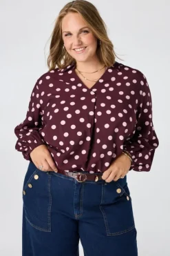 Blouse à pois
