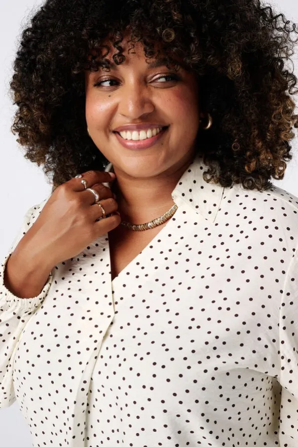 Blouse à pois