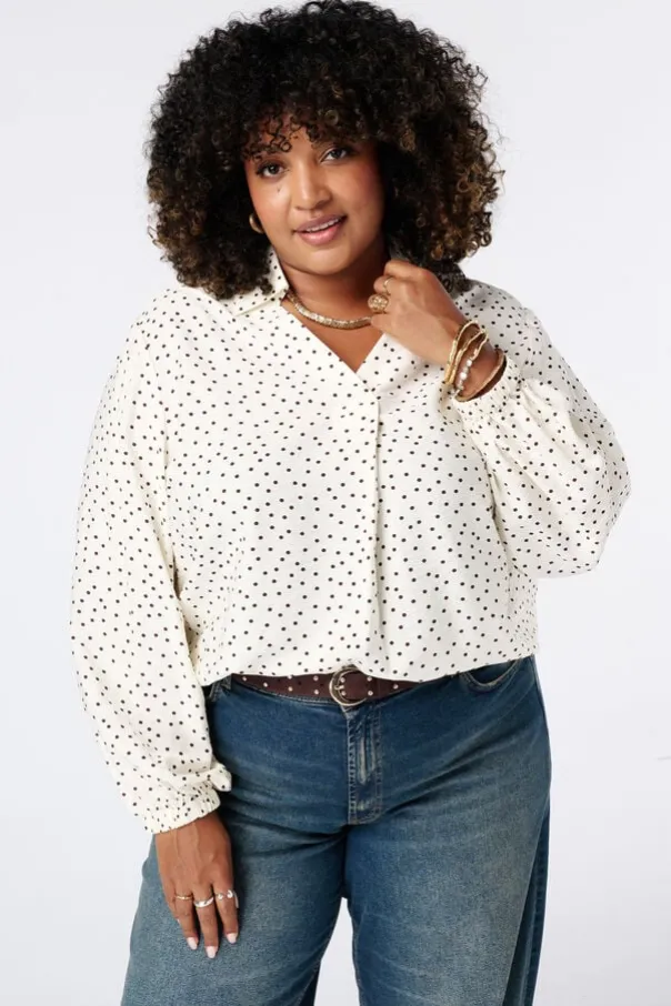 Blouse à pois