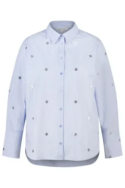 Blouse rayée avec perles