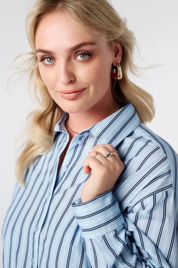 Blouse rayée coupe ballon