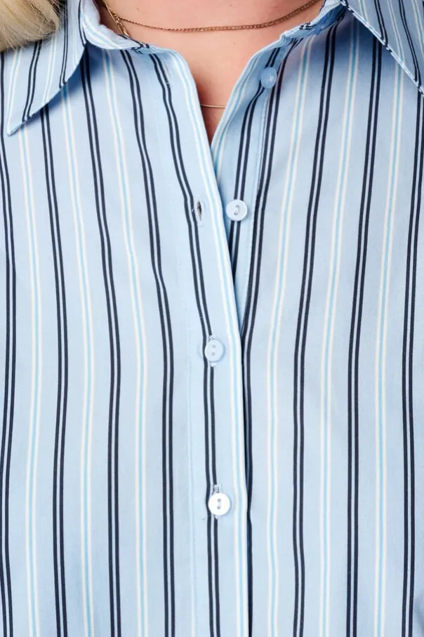 Blouse rayée coupe ballon