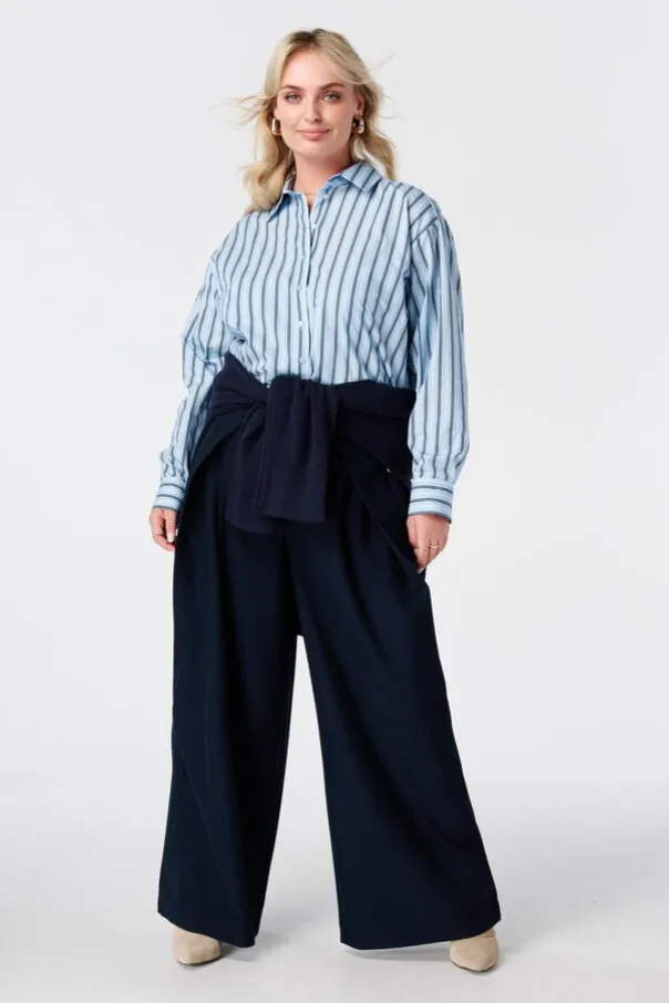 Blouse rayée coupe ballon