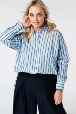 Blouse rayée coupe ballon
