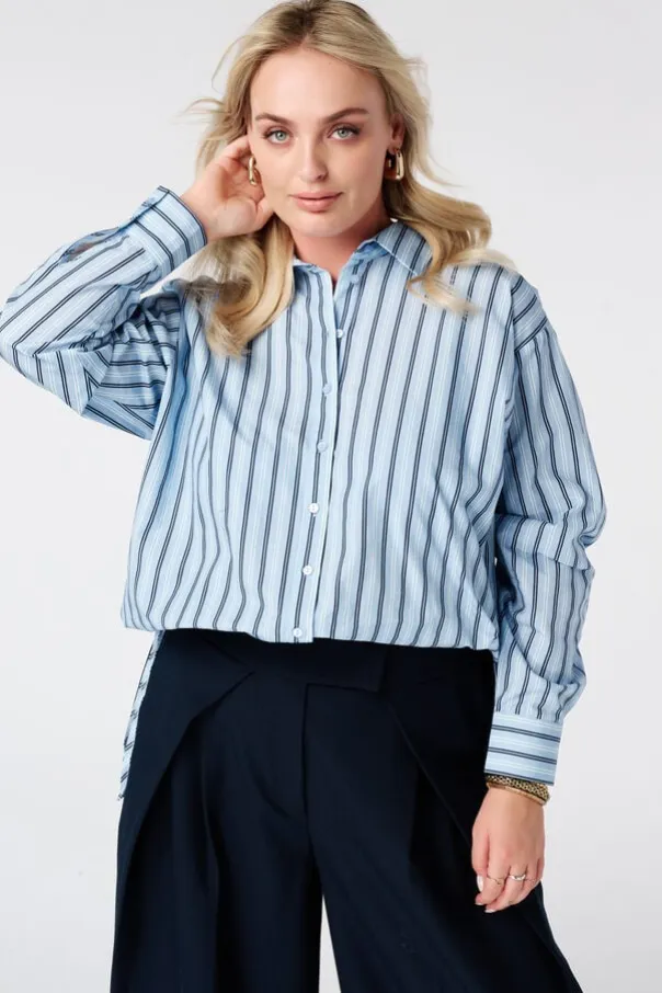 Blouse rayée coupe ballon