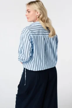 Blouse rayée coupe ballon