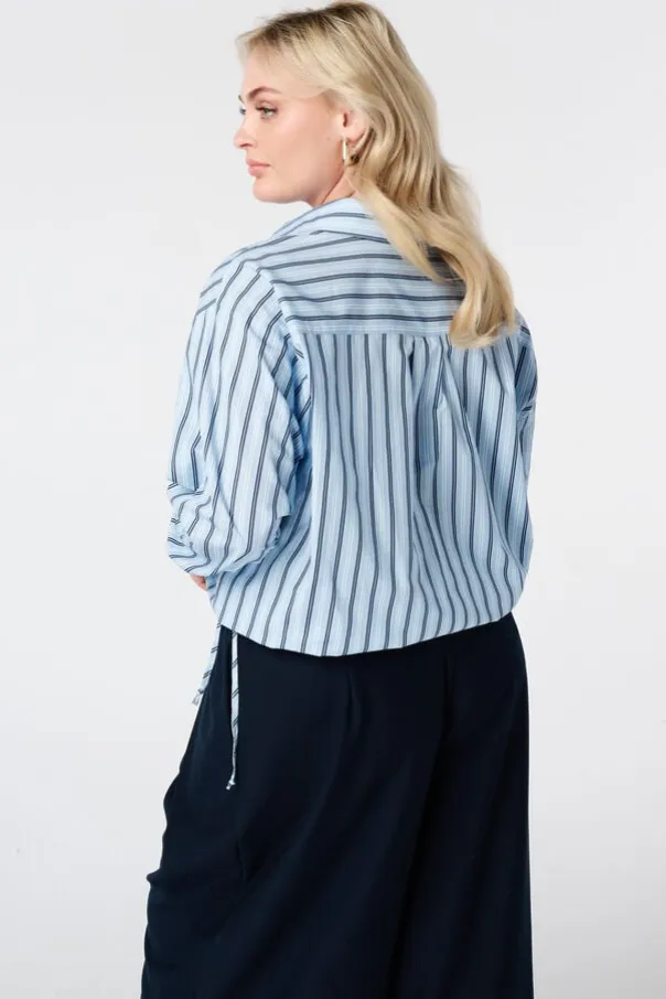 Blouse rayée coupe ballon
