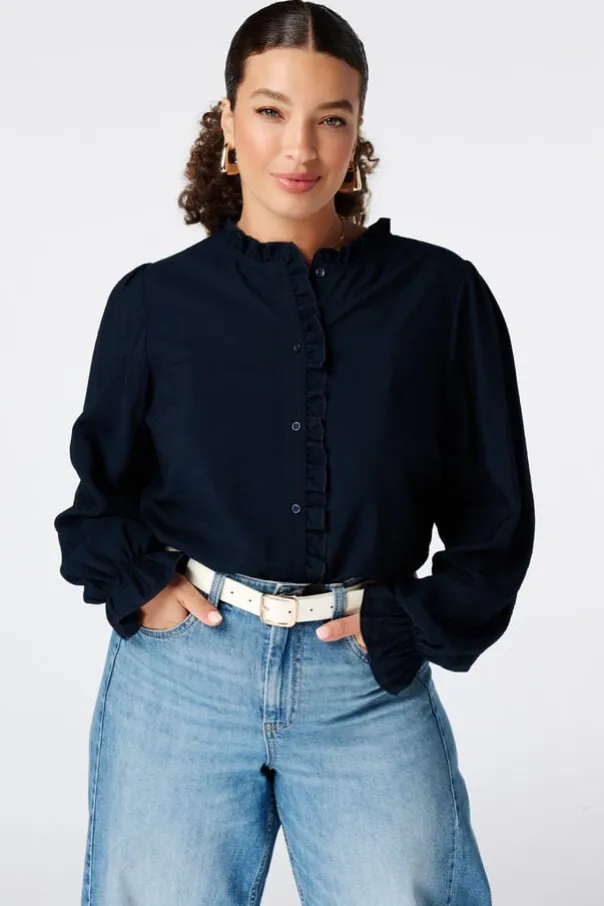Blouse à volants