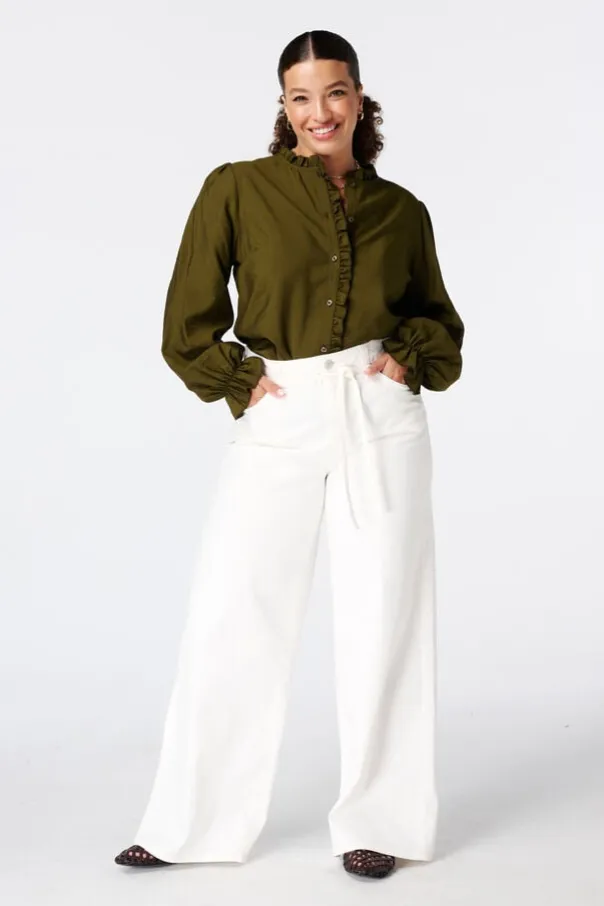 Blouse à volants